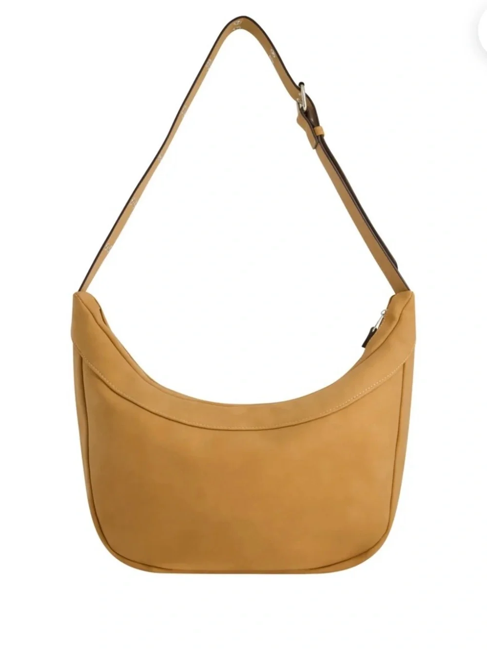 True Religion Suede Tan Hobo Shoulder Bag